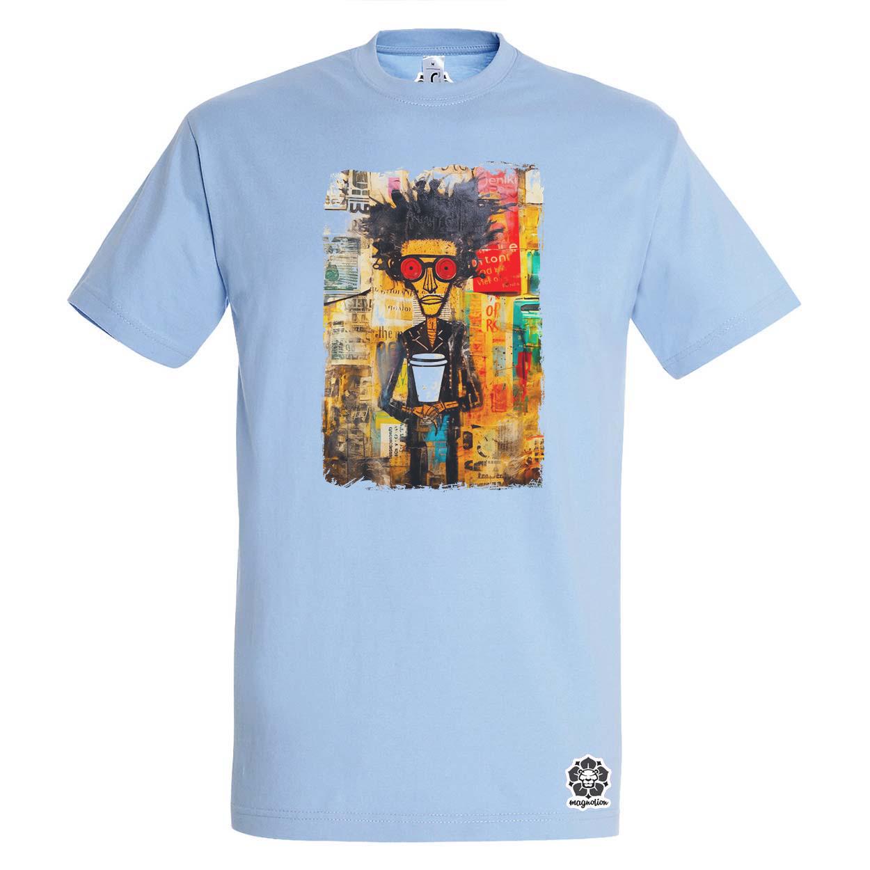 NYC napfelkelte Basquiat graffiti v7 egyedi póló 