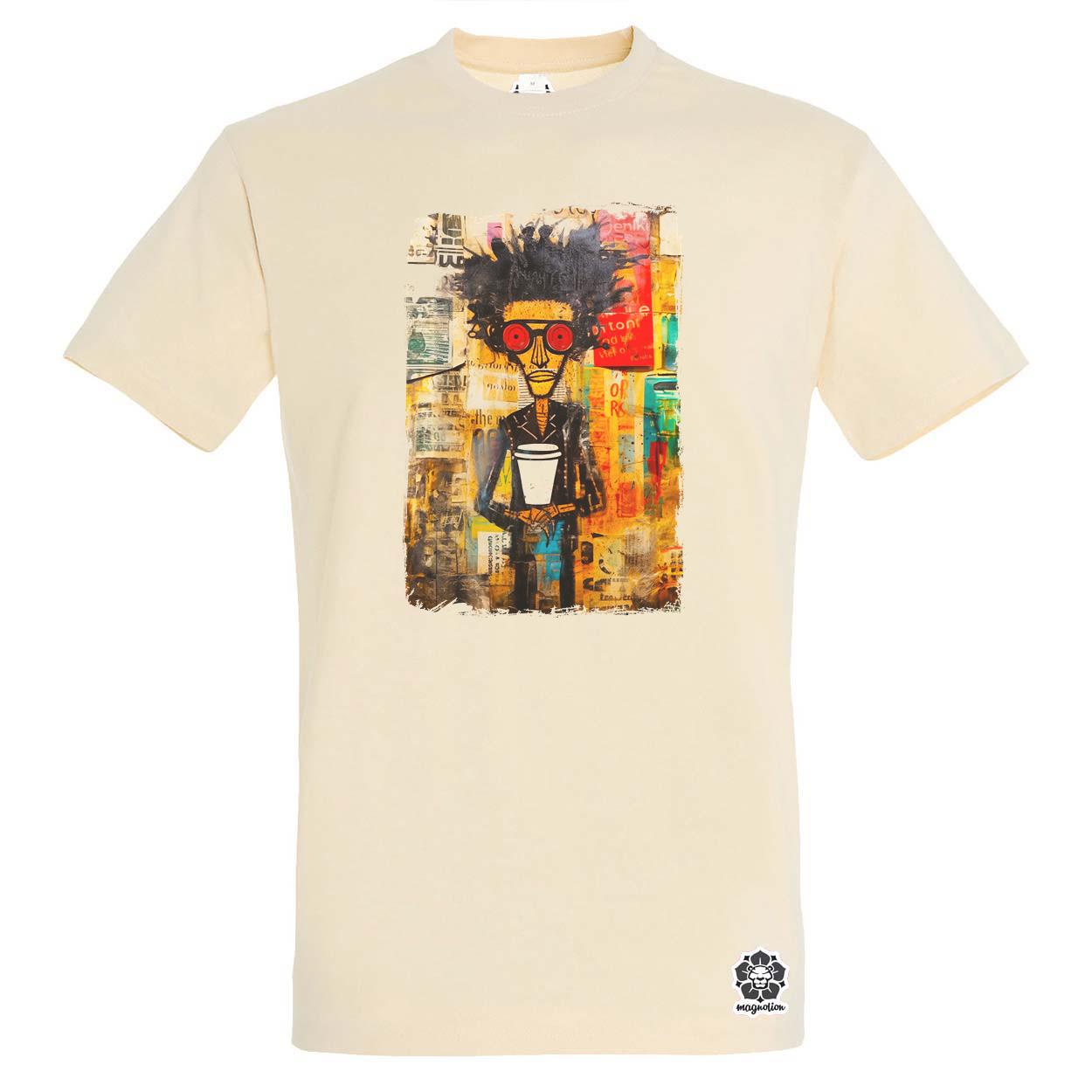 NYC napfelkelte Basquiat graffiti v7 egyedi póló 