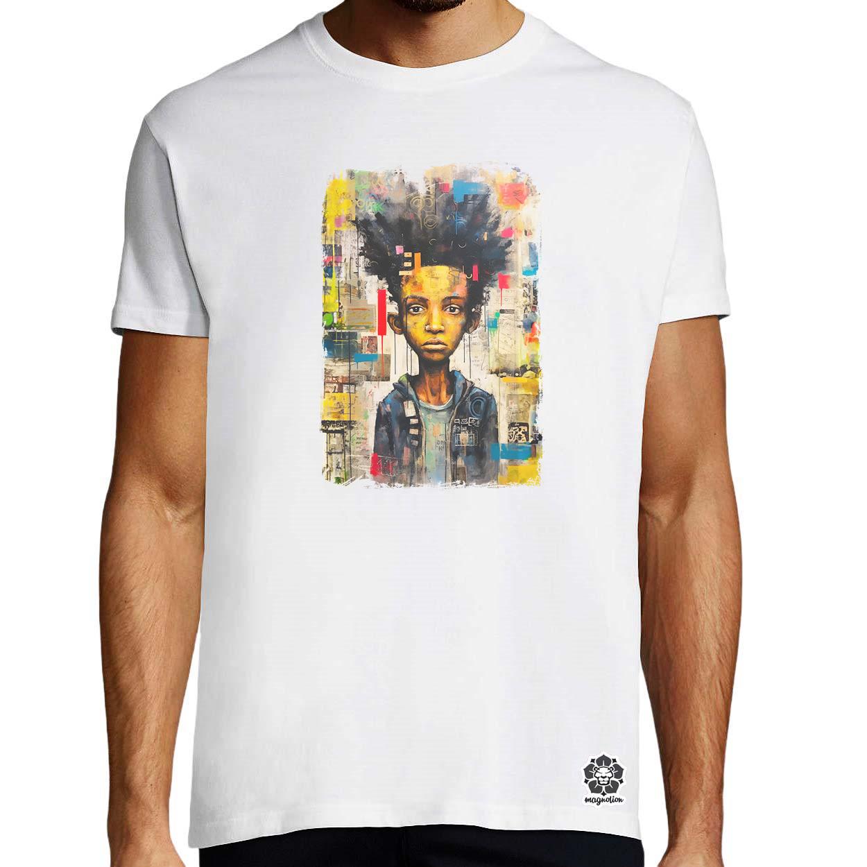 NYC napfelkelte Basquiat graffiti v8 egyedi póló 