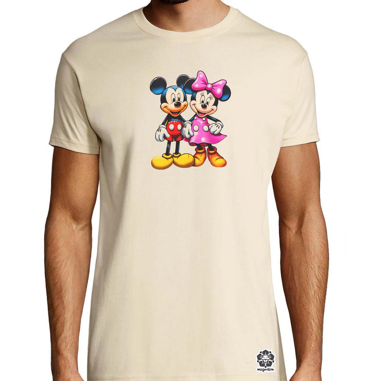 Pop art Mickey és Minnie v1 egyedi póló 