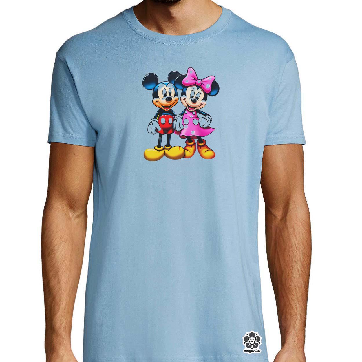 Pop art Mickey és Minnie v1 egyedi póló 