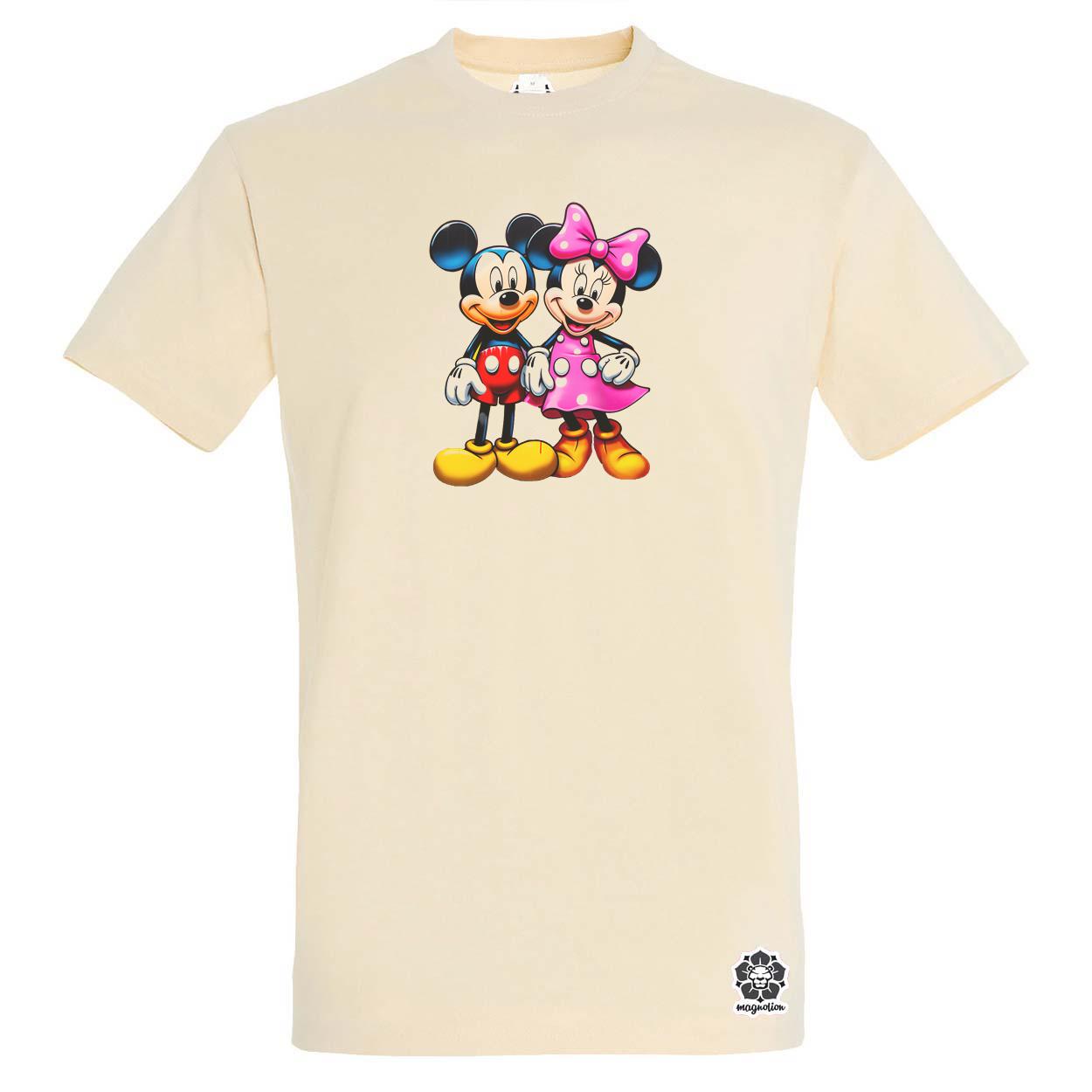 Pop art Mickey és Minnie v1 egyedi póló 