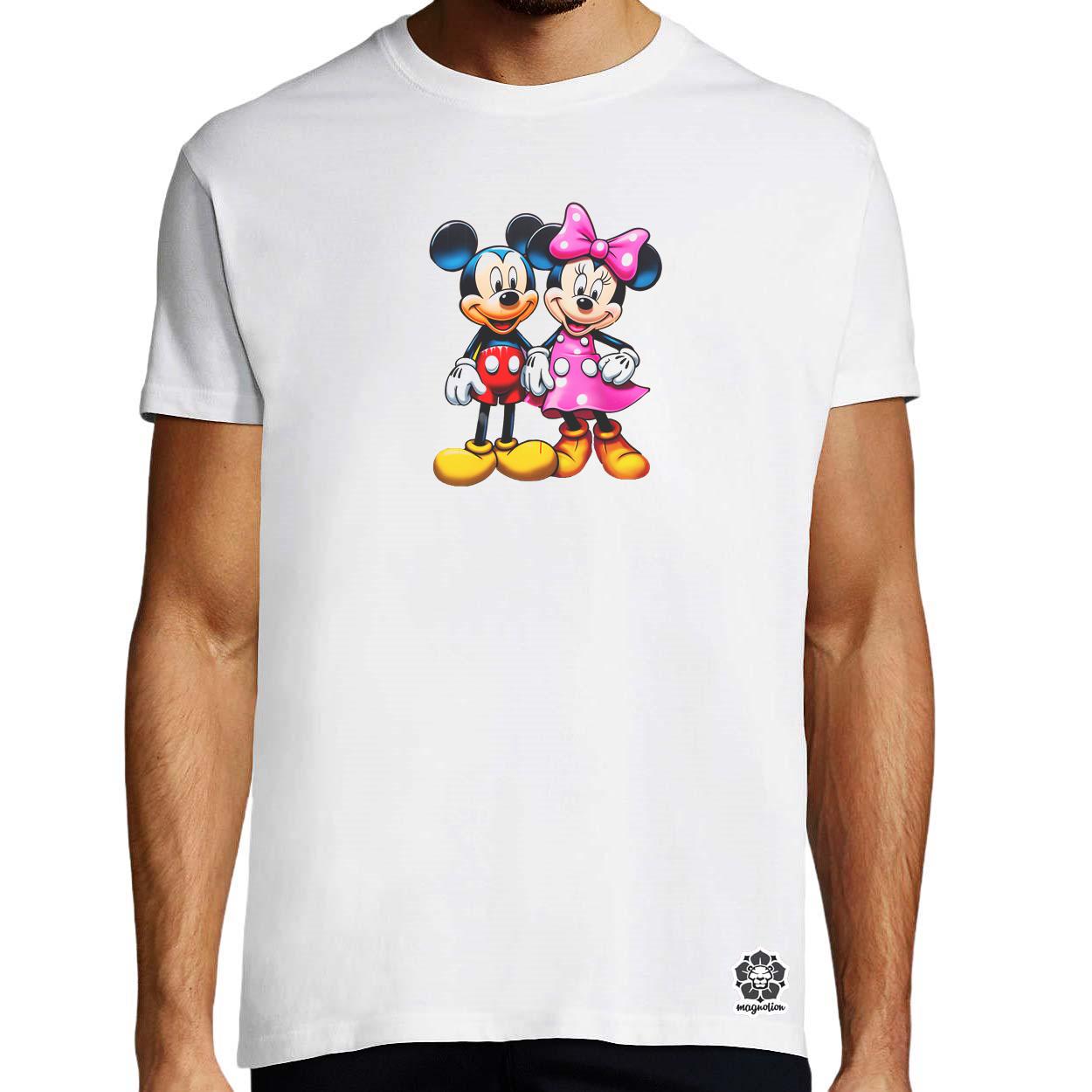Pop art Mickey és Minnie v1 egyedi póló 