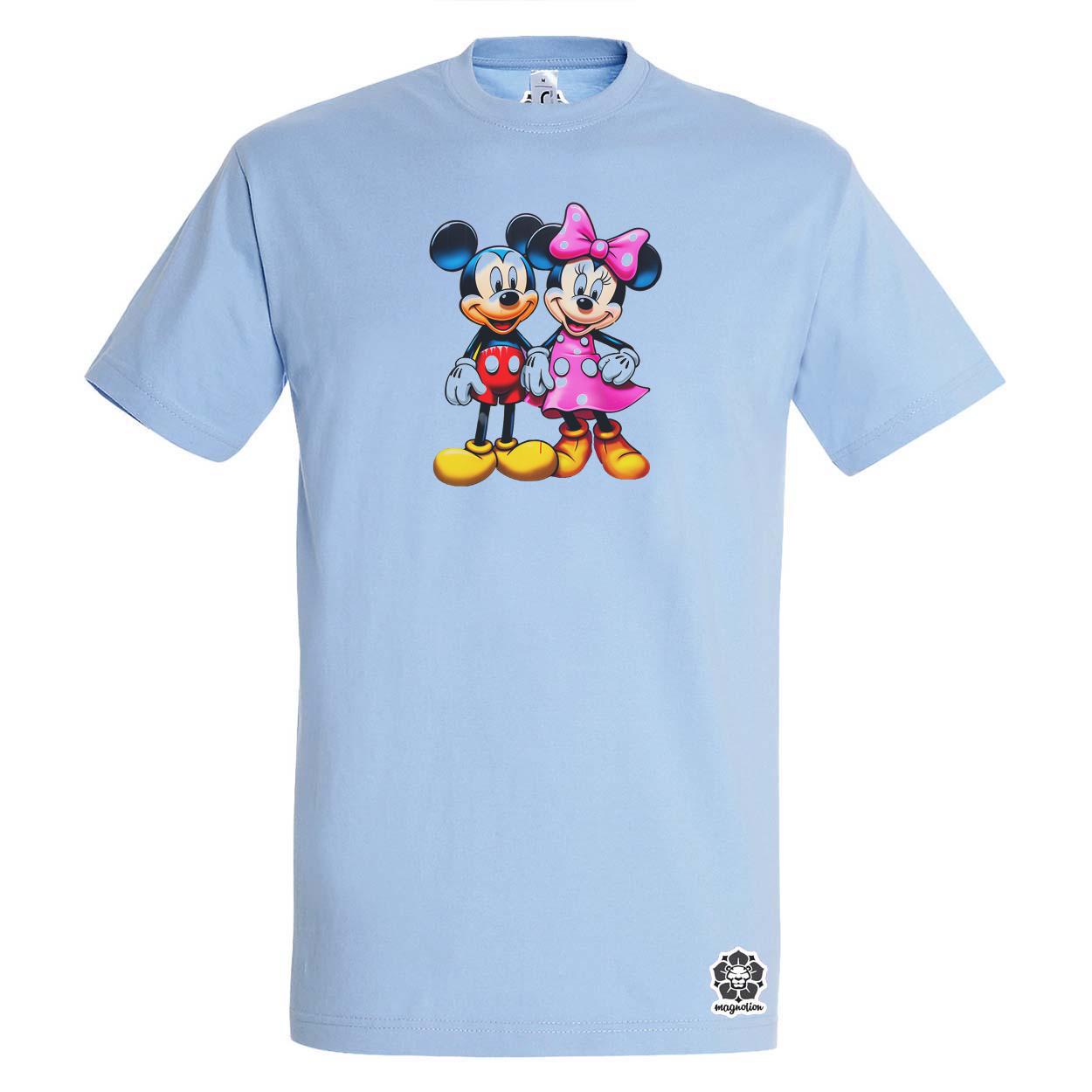 Pop art Mickey és Minnie v1 egyedi póló 