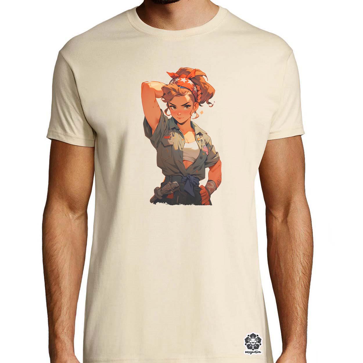 Anime Rosie the Riveter v3 egyedi póló 