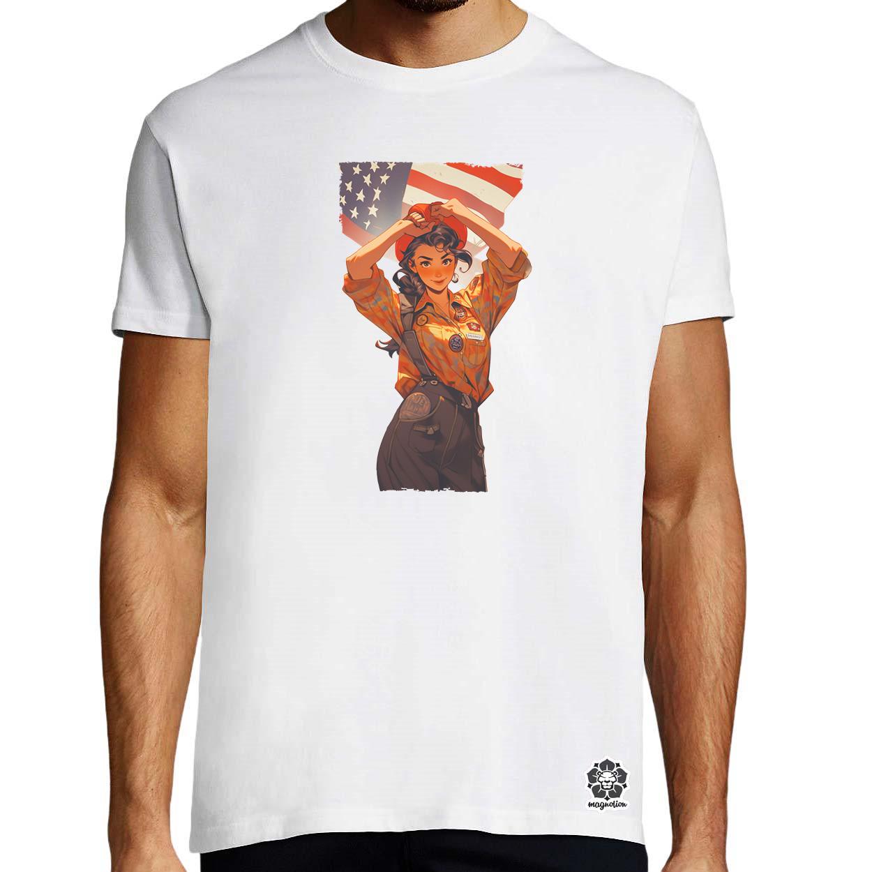 Anime Rosie the Riveter v6 egyedi póló 