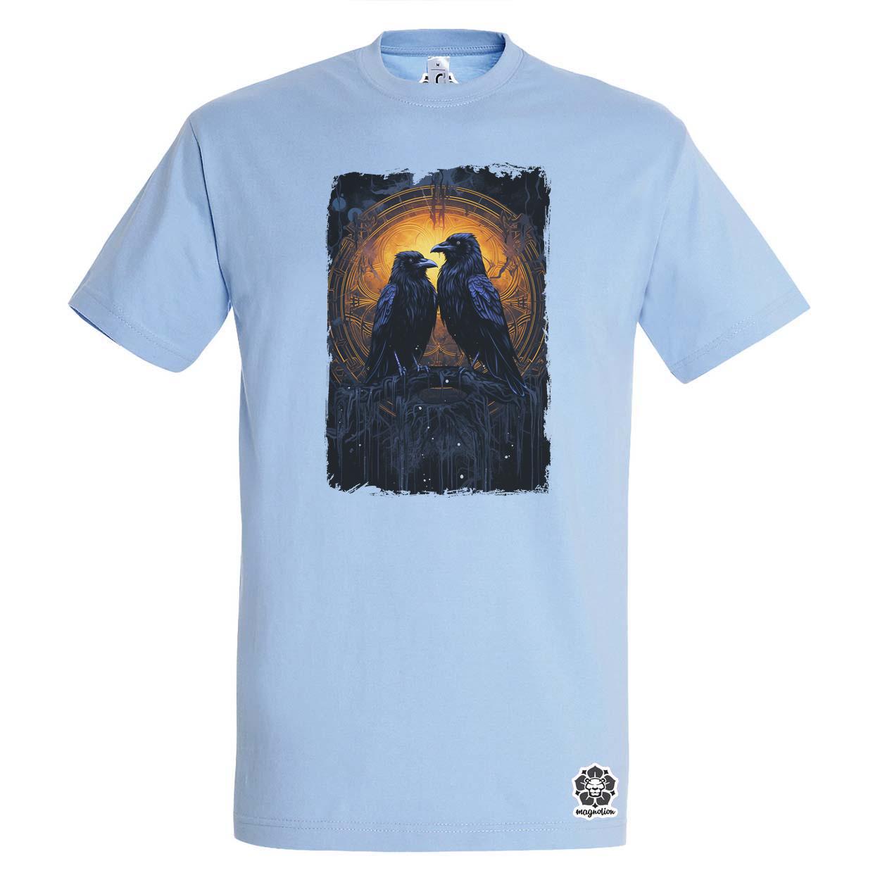Hugin és Munin amulett v3 egyedi póló 