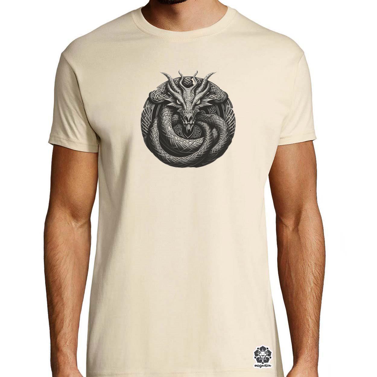 Jörmungandr amulett v2 egyedi póló 