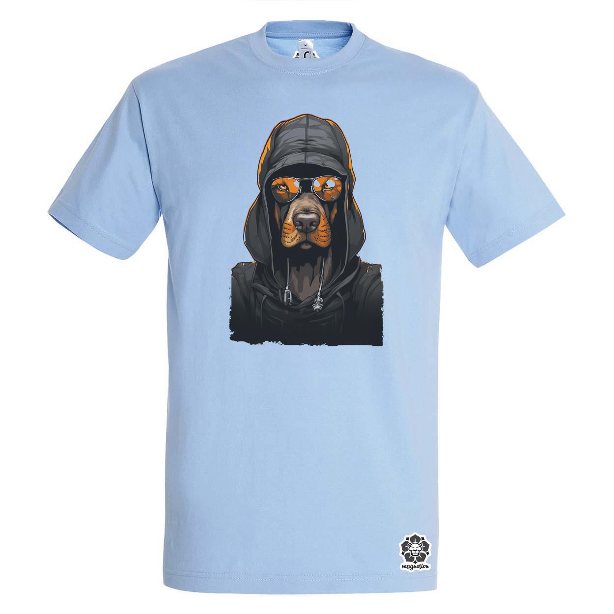 Laza Basset Hound v2 egyedi póló 