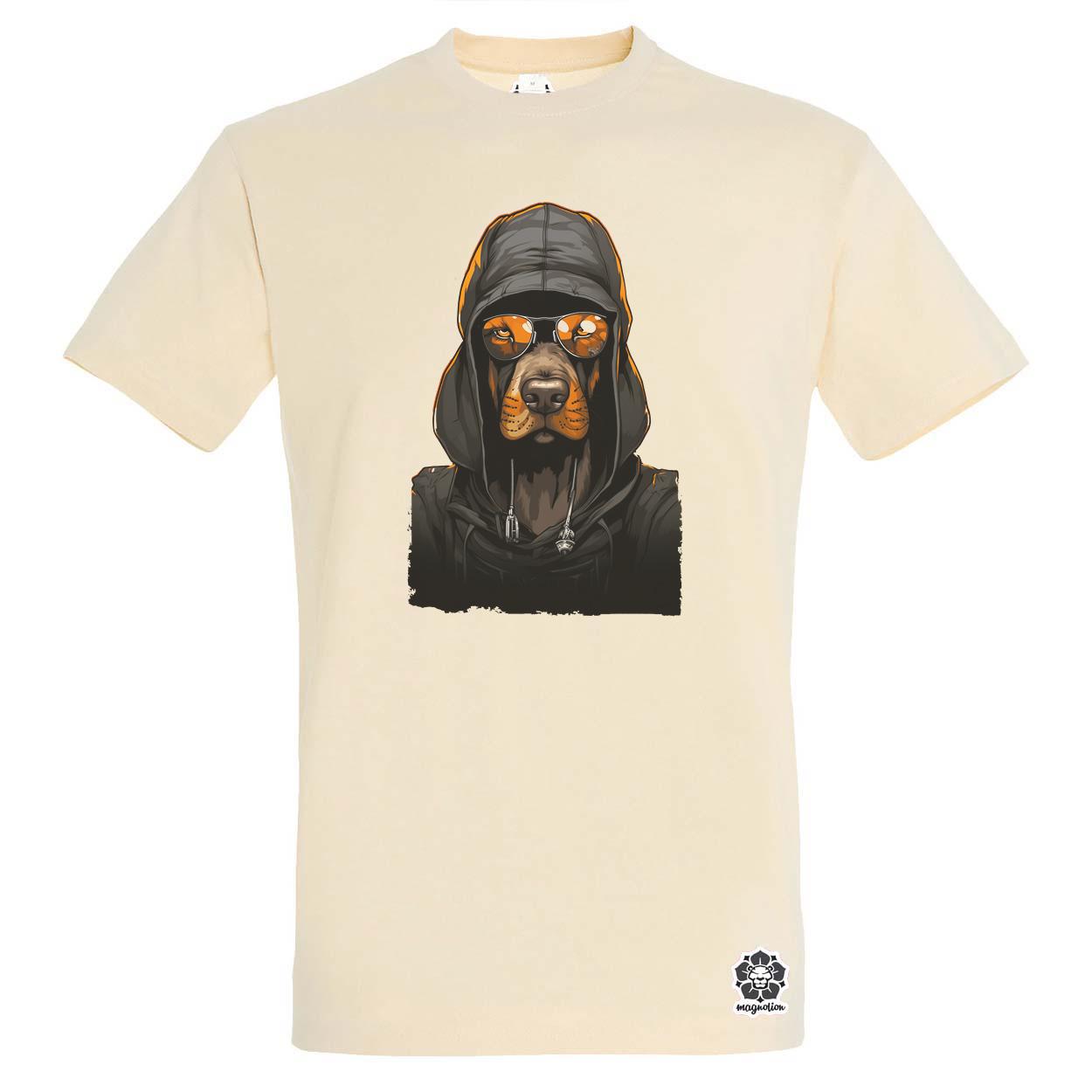 Laza Basset Hound v2 egyedi póló 