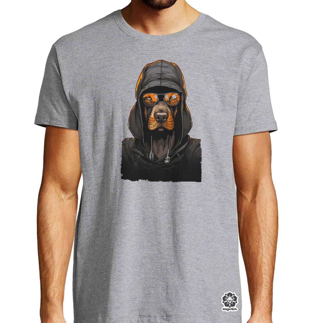Laza Basset Hound v2 egyedi póló 