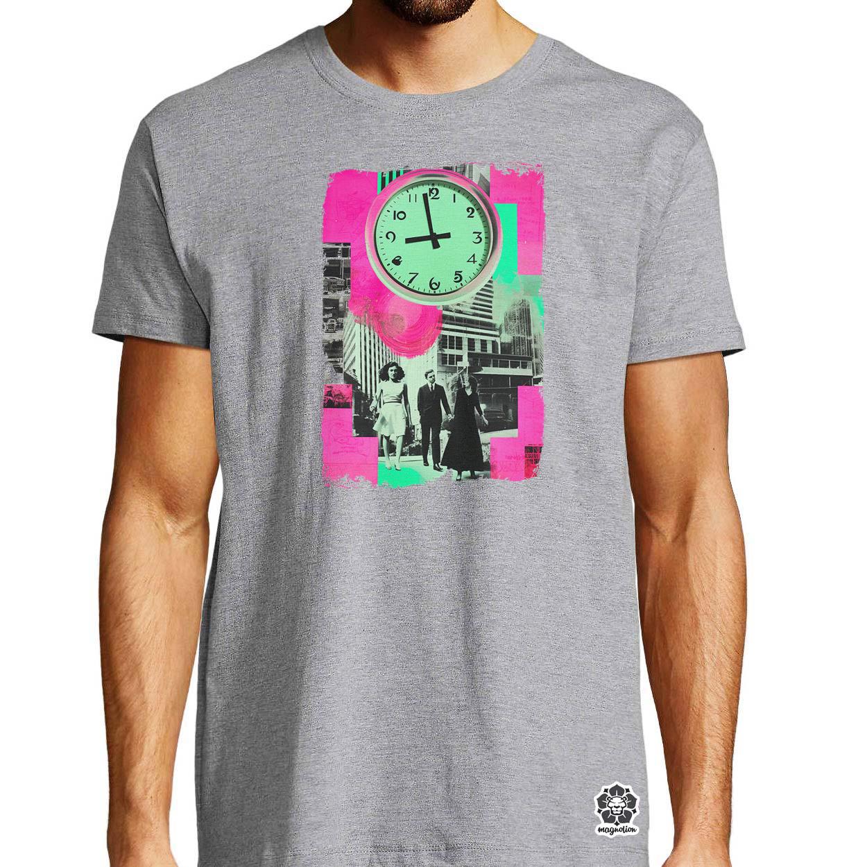 Pop art idő kollázs v1 egyedi póló 