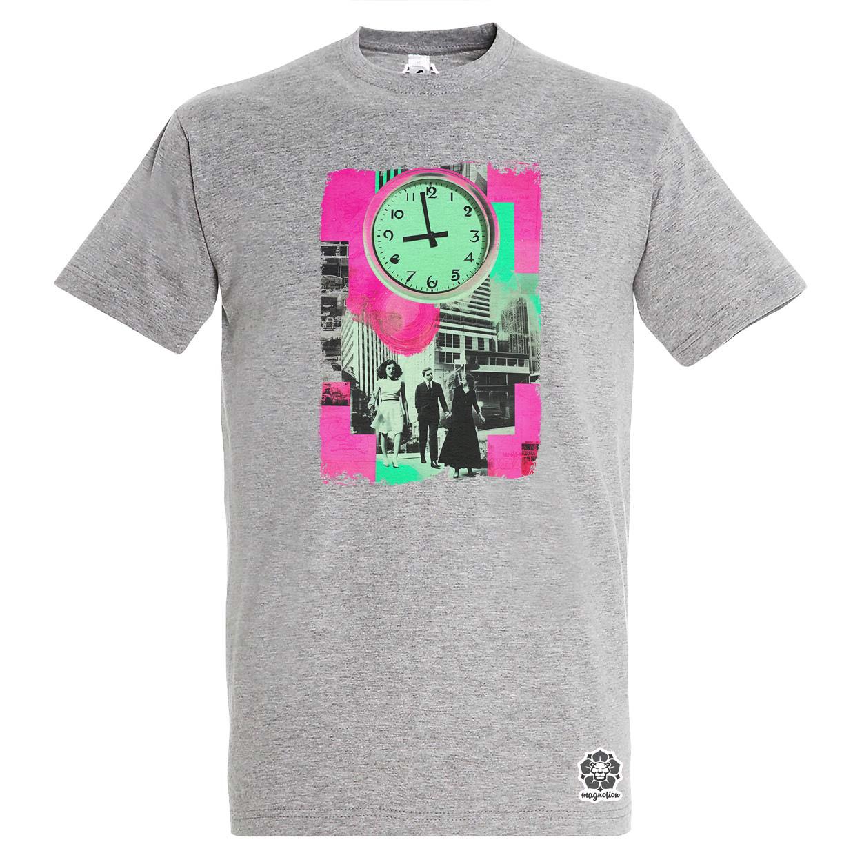 Pop art idő kollázs v1 egyedi póló 