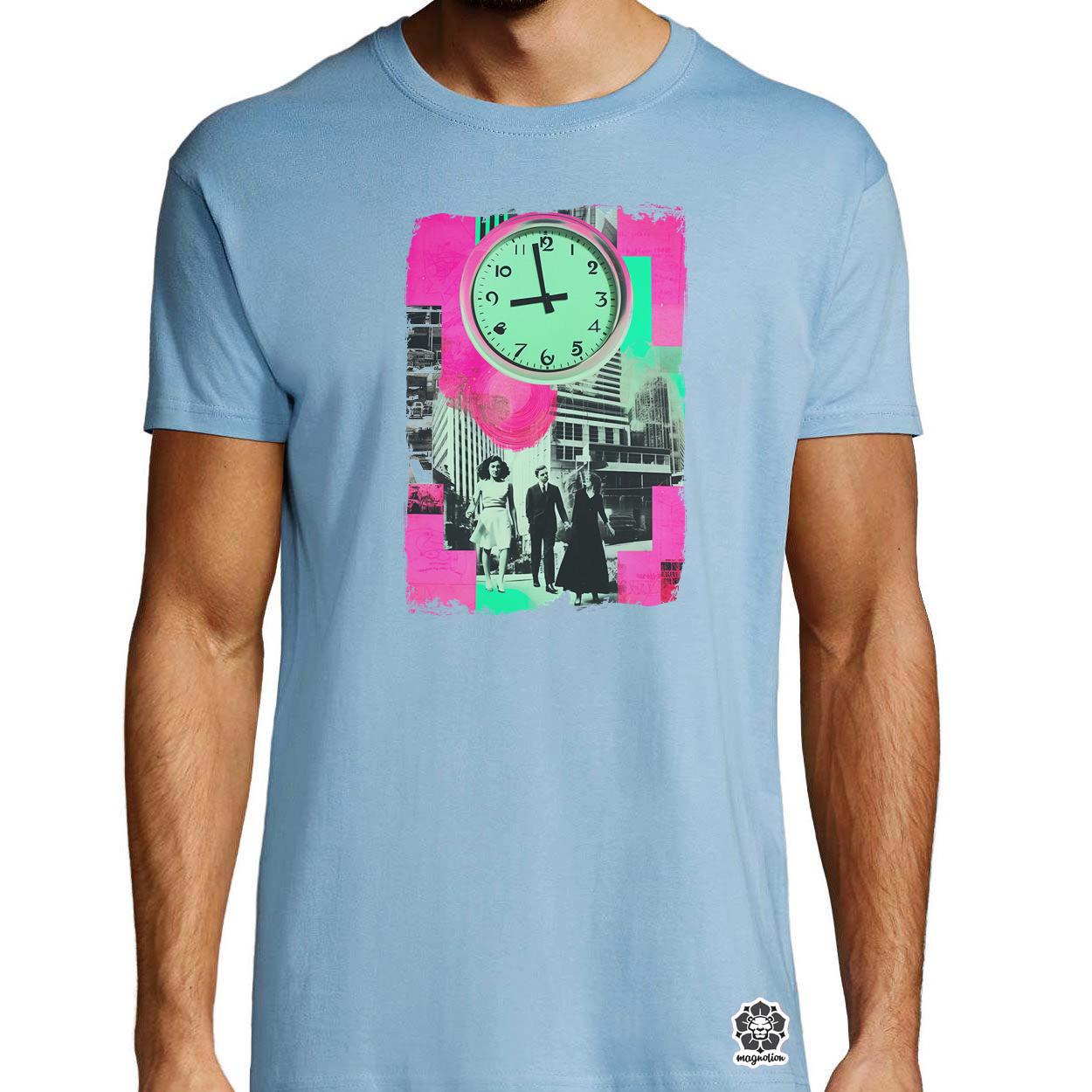 Pop art idő kollázs v1 egyedi póló 
