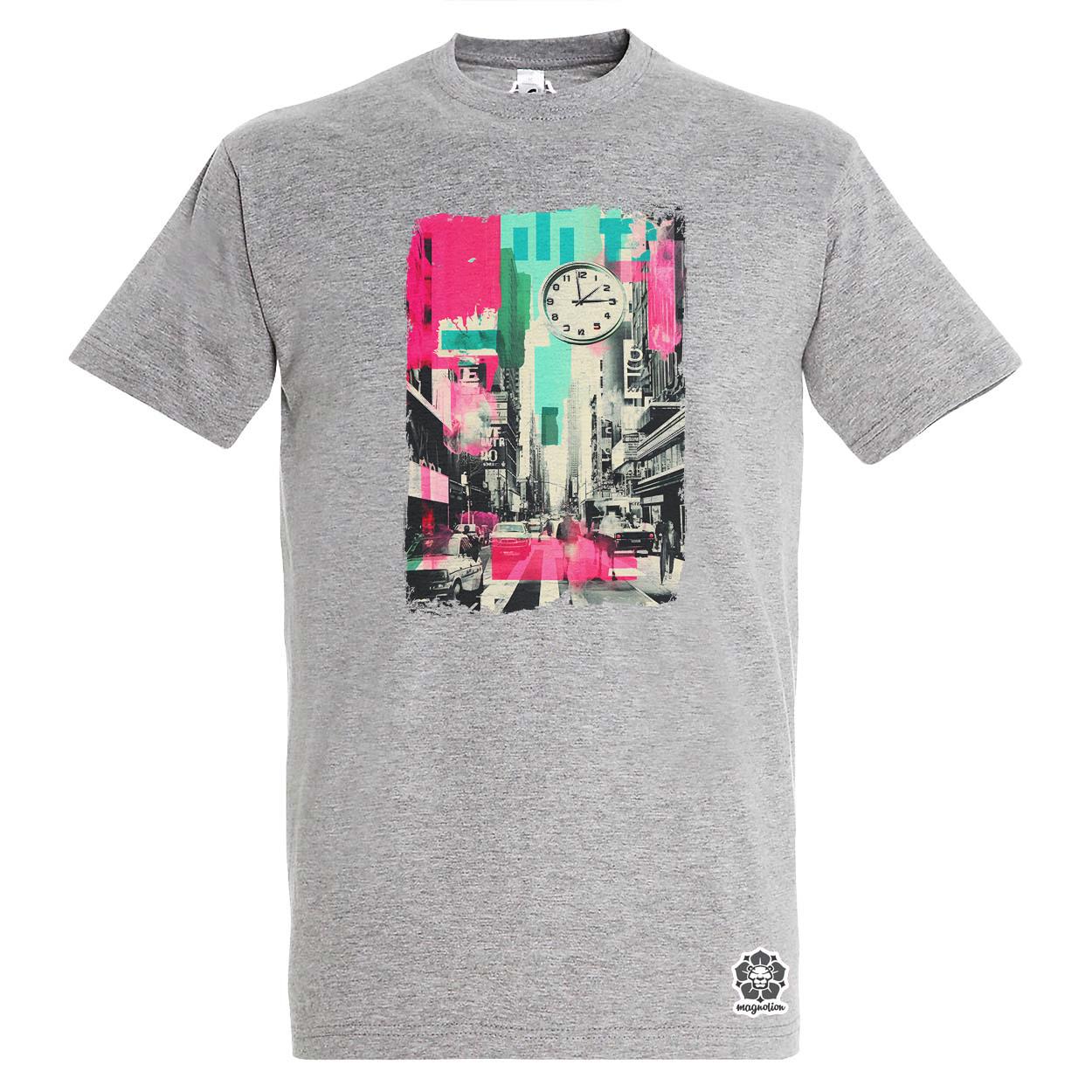 Pop art idő kollázs v4 egyedi póló 