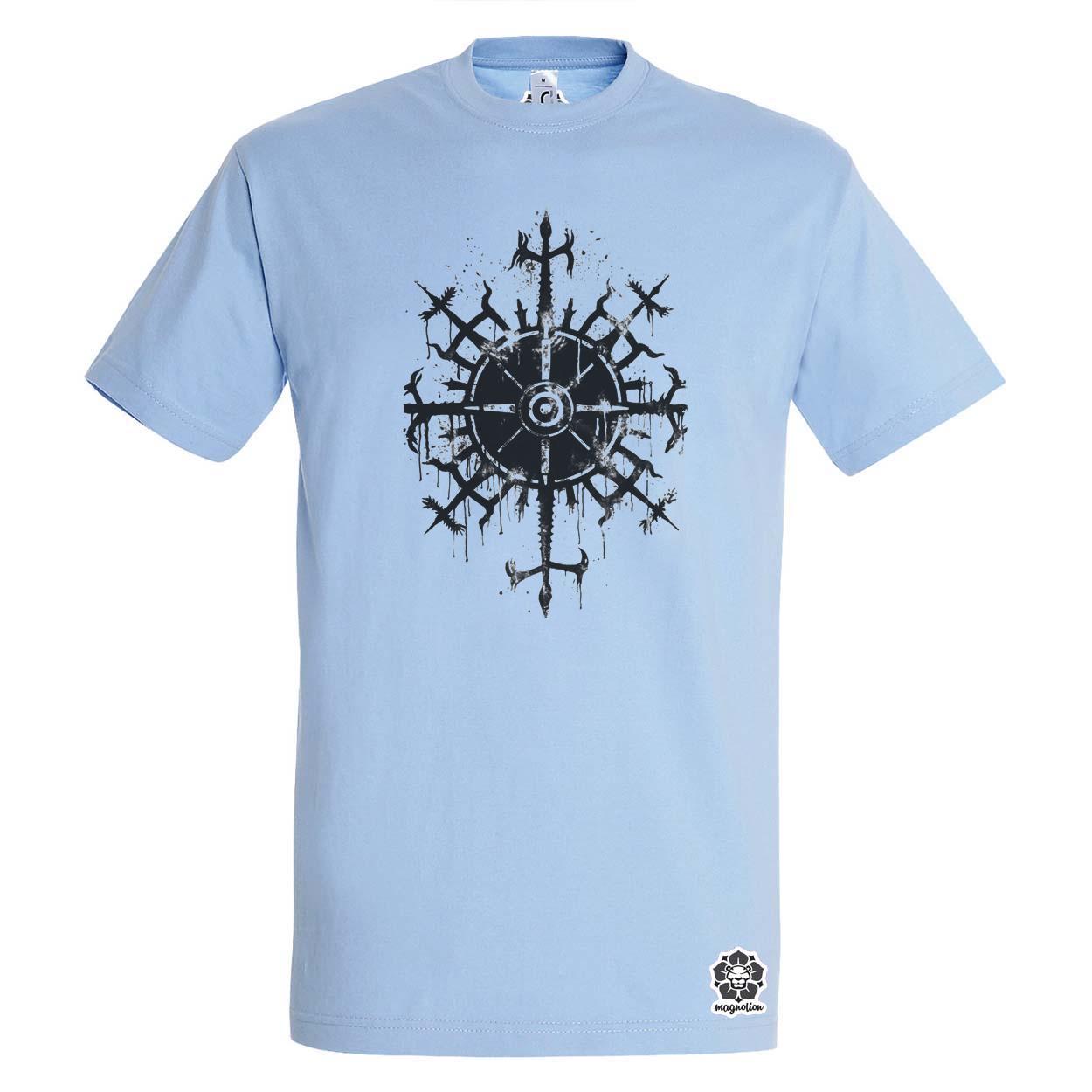 Vegvísir rúna v2 egyedi póló 