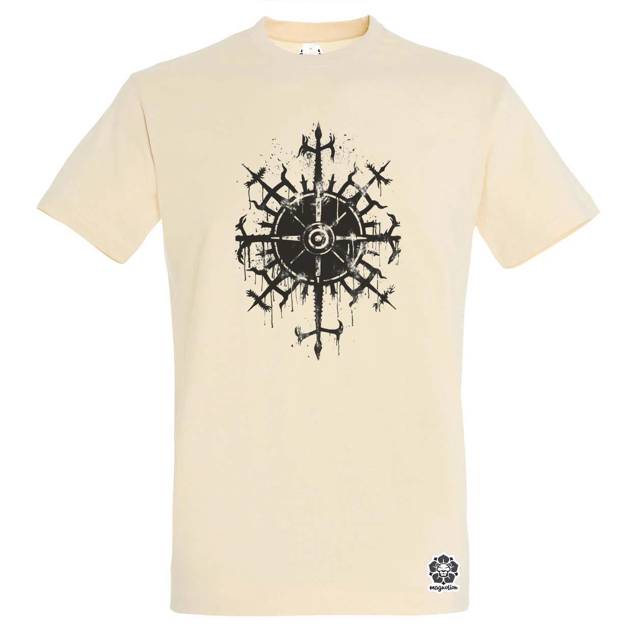 Vegvísir rúna v2 egyedi póló 