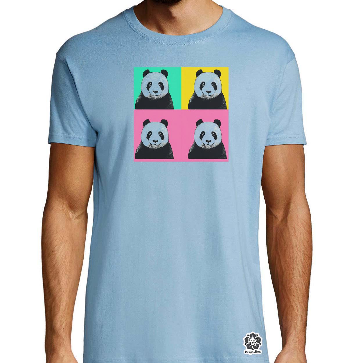 Pop art pandák v1 egyedi póló 