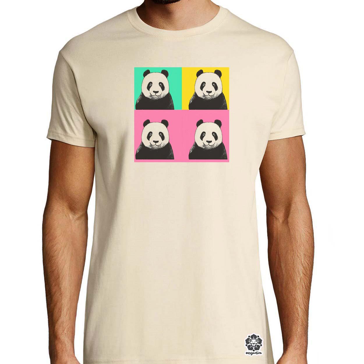 Pop art pandák v1 egyedi póló 