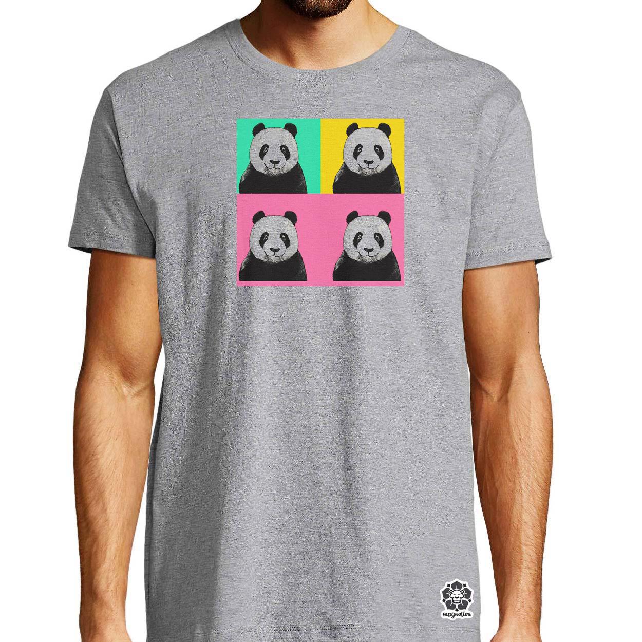 Pop art pandák v1 egyedi póló 