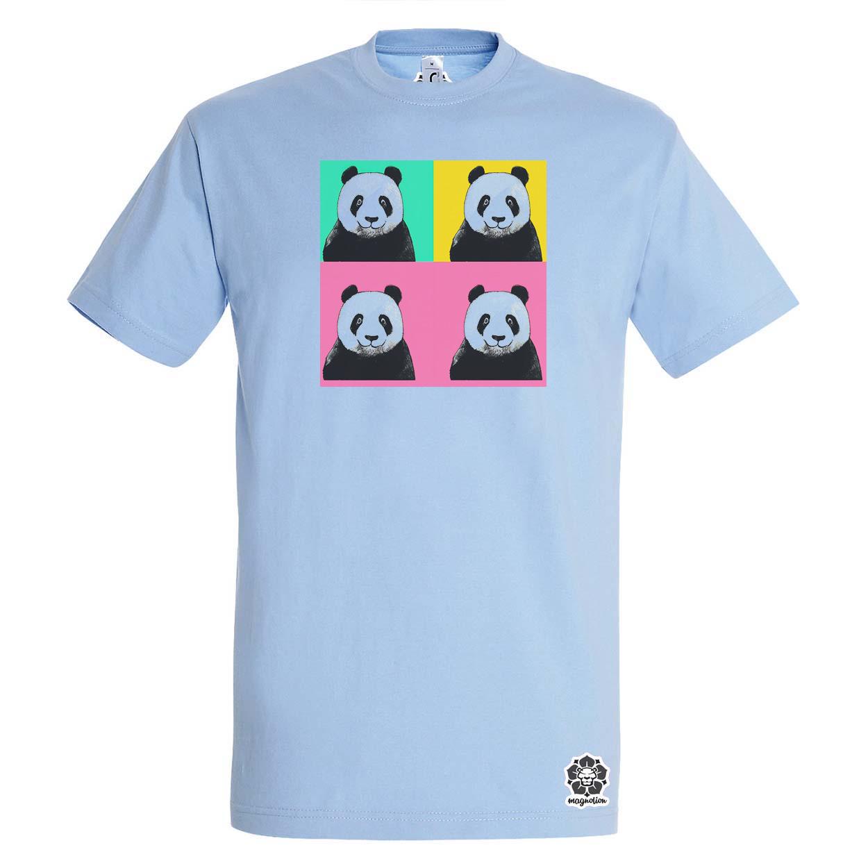 Pop art pandák v1 egyedi póló 