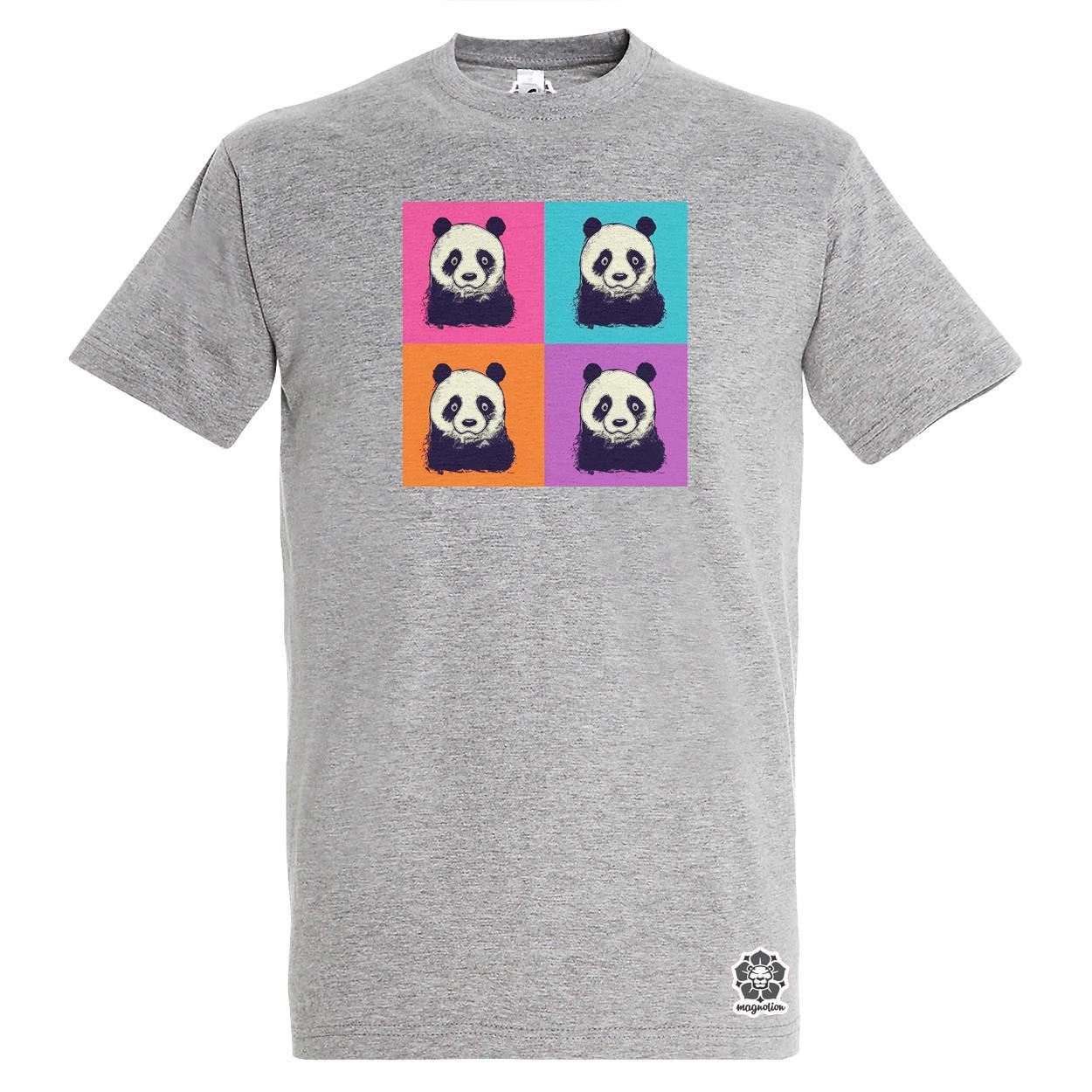 Pop art pandák v3 egyedi póló 