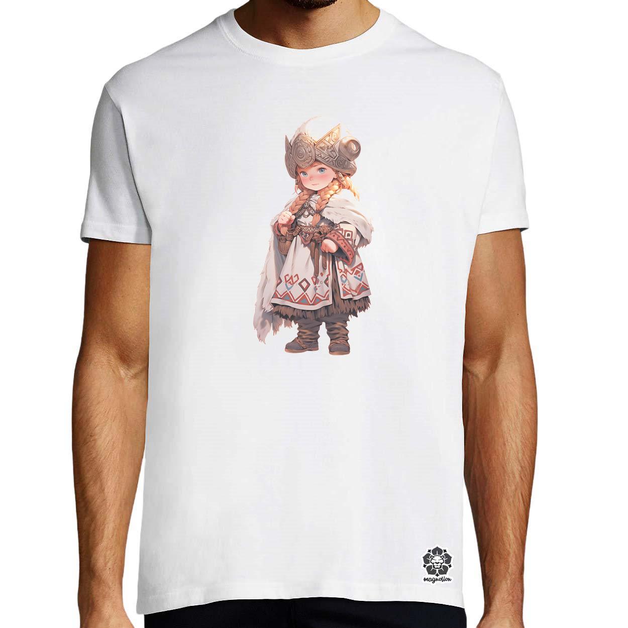 Chibi harcos leány v2 egyedi póló