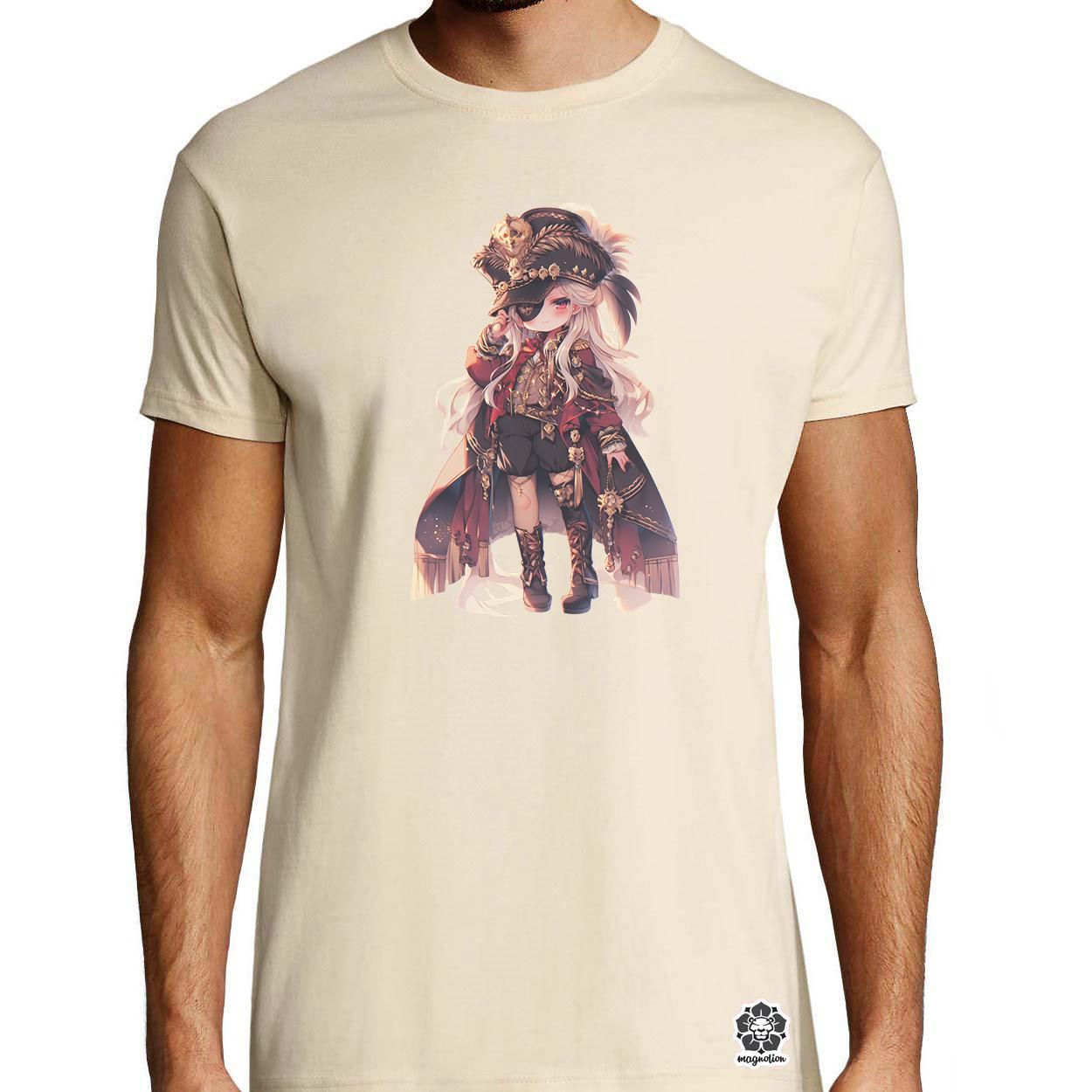 Chibi kalóz lány v3 egyedi póló 