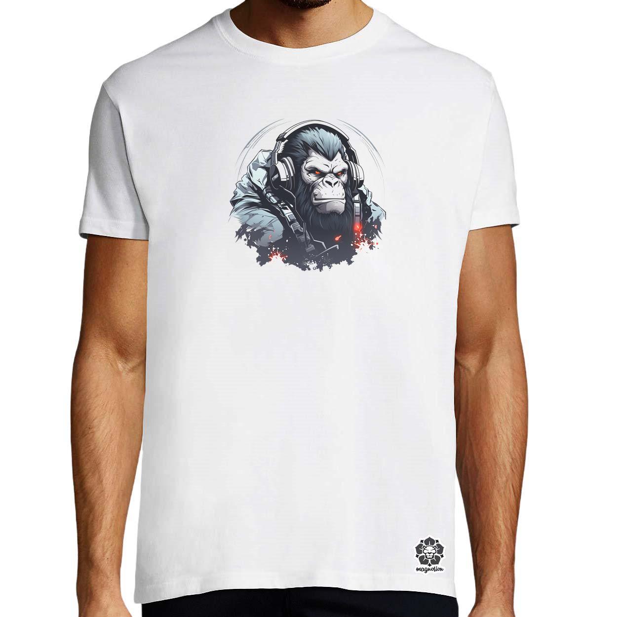 Cyberpunk gorilla v2 egyedi póló 