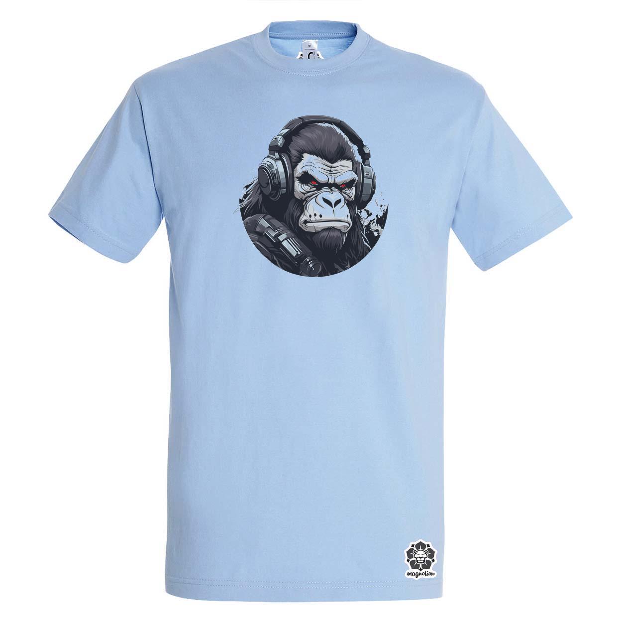 Cyberpunk gorilla v3 egyedi póló 