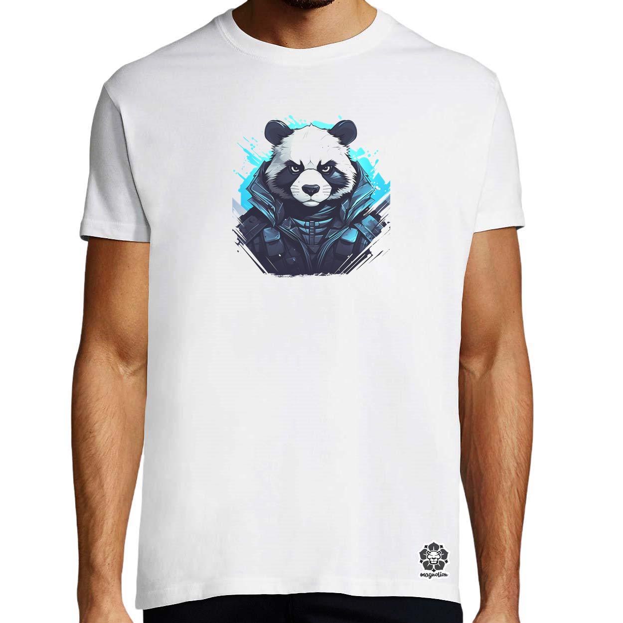Cyberpunk panda v4 egyedi póló 