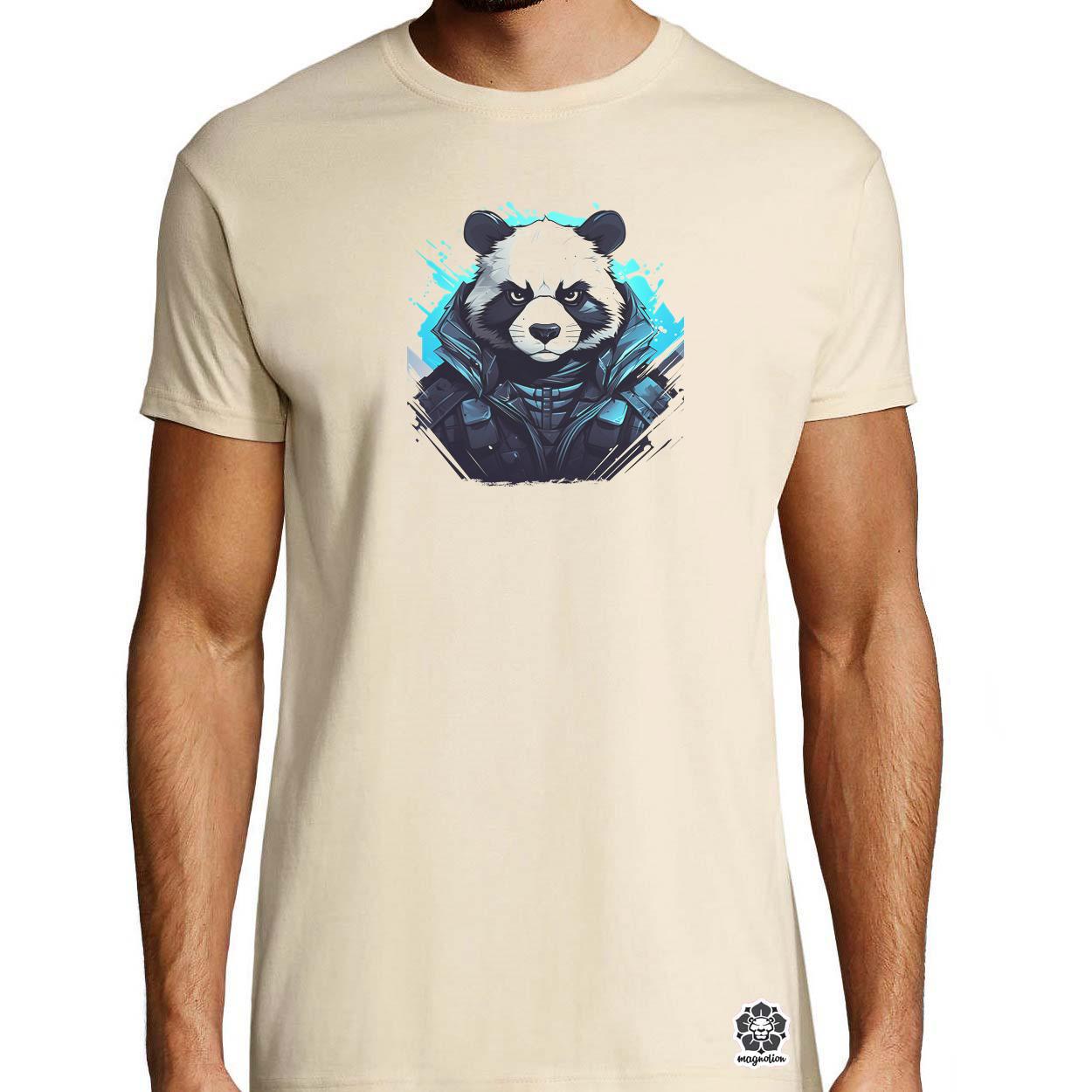 Cyberpunk panda v4 egyedi póló 