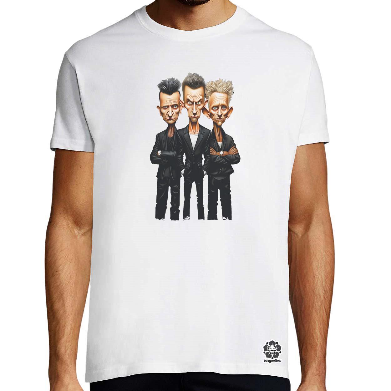 Depeche Mode karikatúra v3 egyedi póló 
