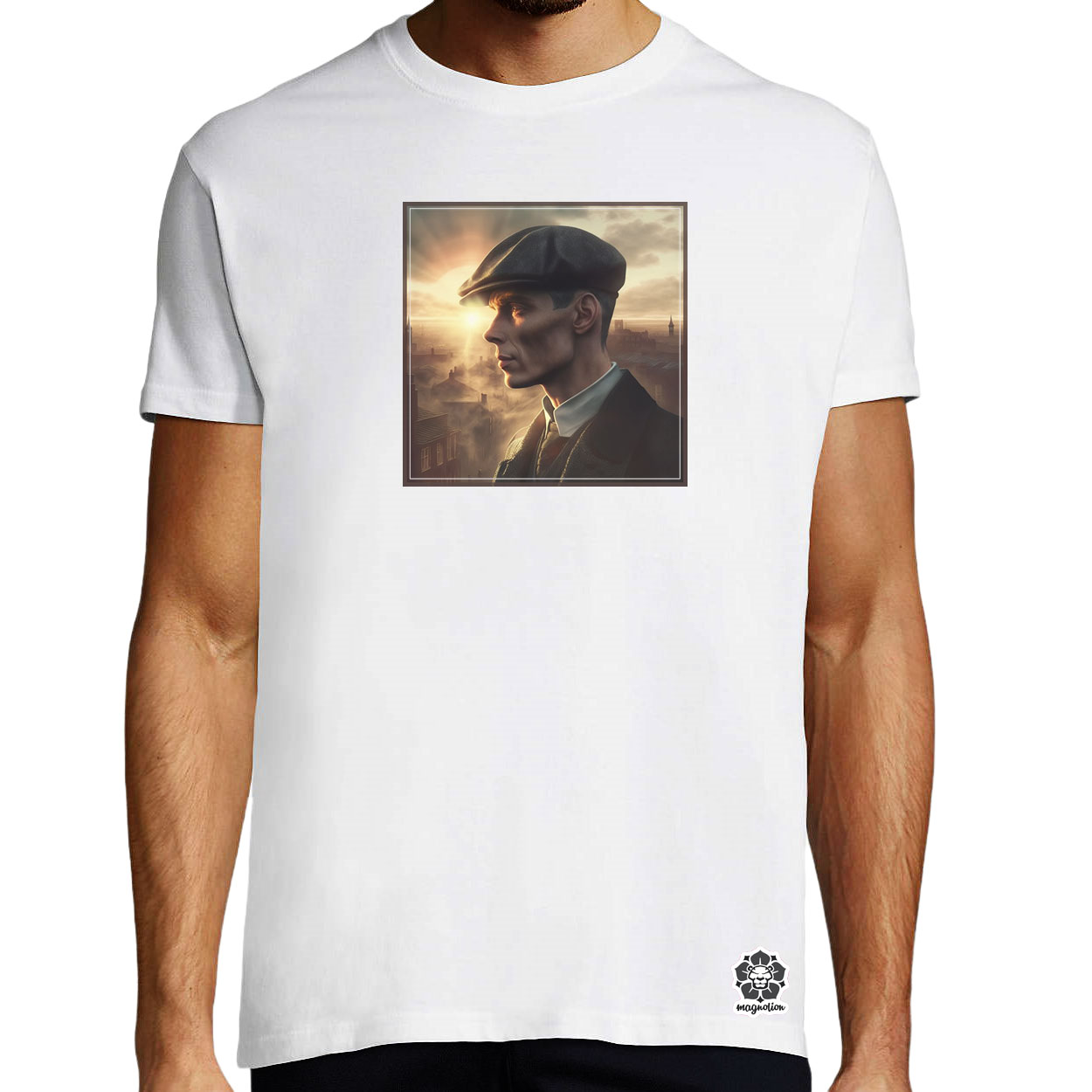 Tommy Shelby portré digitális művészet egyedi póló 