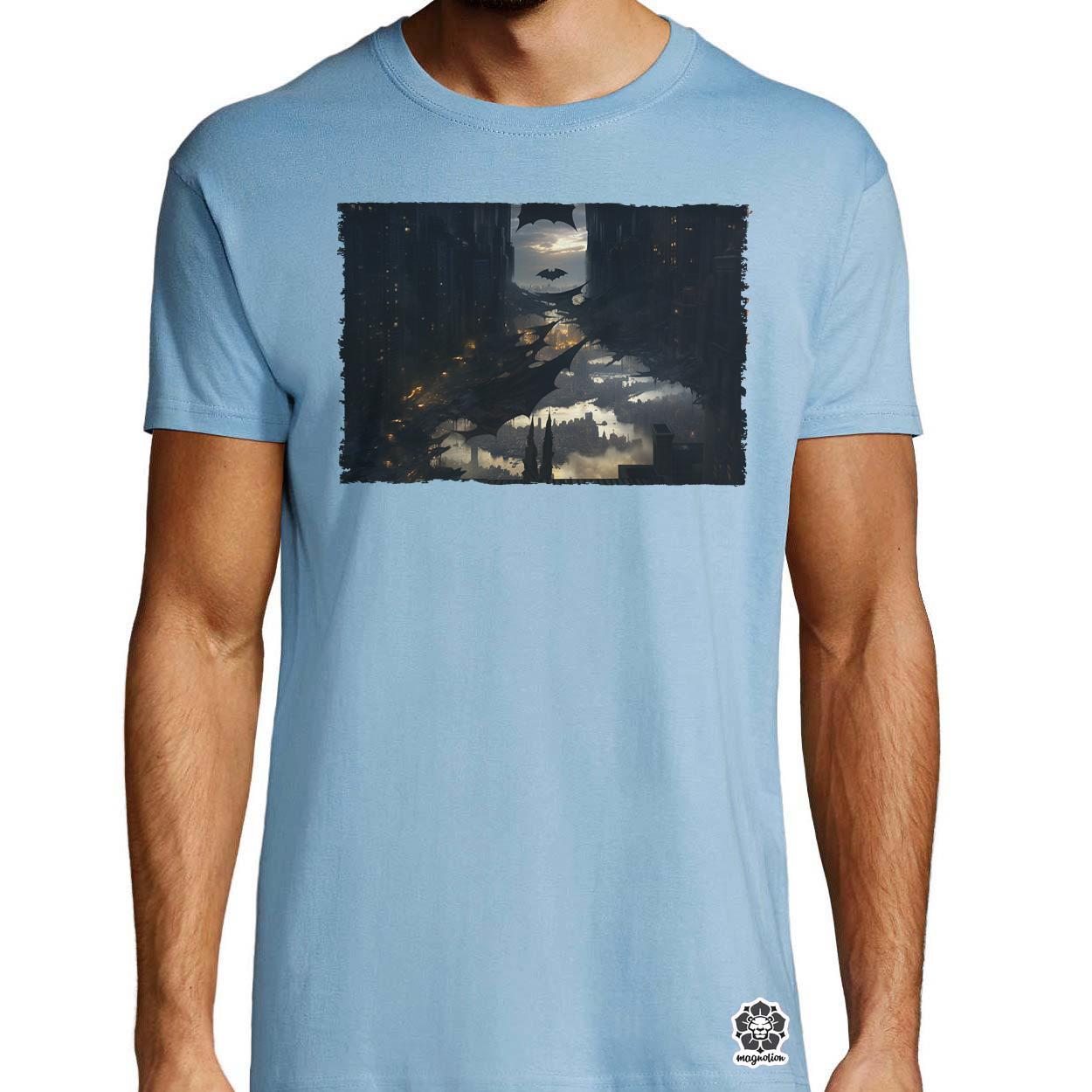 Pareidolia Batman város fantázia v1 egyedi póló 