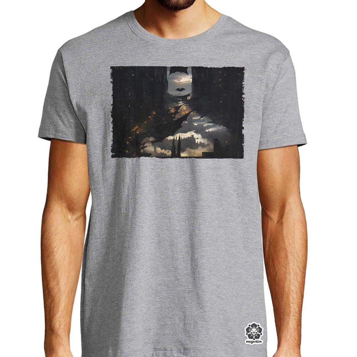 Pareidolia Batman város fantázia v1 egyedi póló 