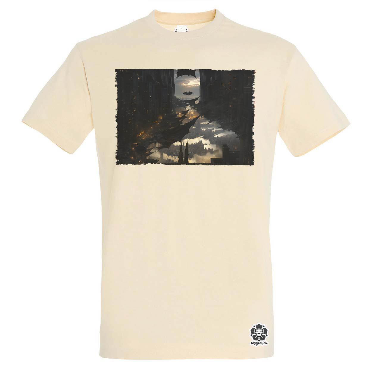 Pareidolia Batman város fantázia v1 egyedi póló 