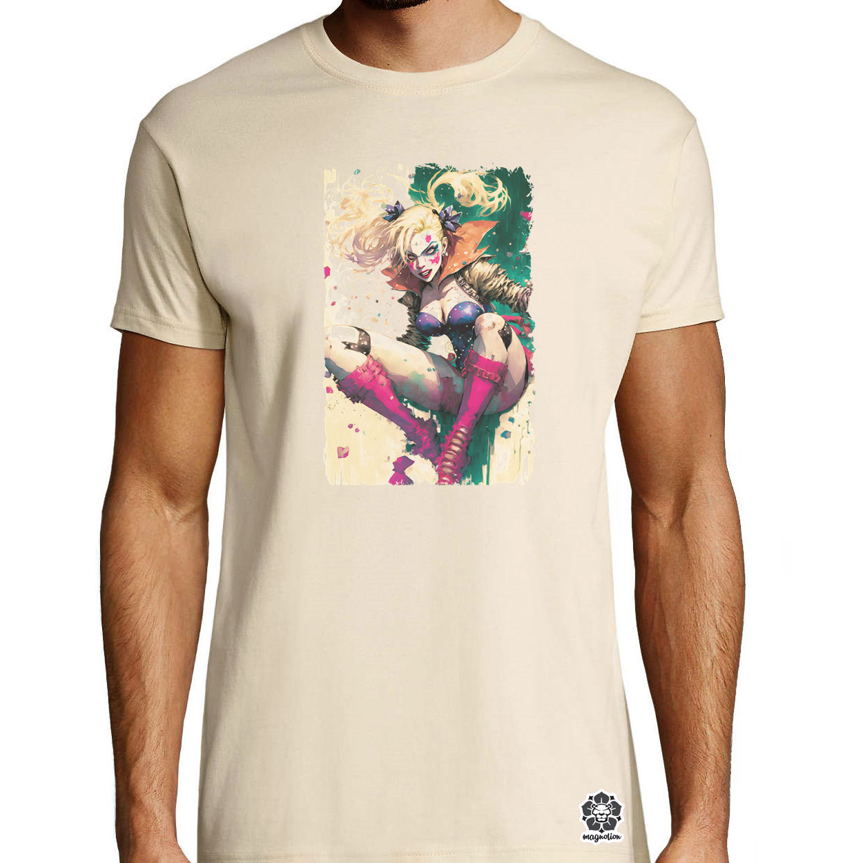 Harley Quinn ugrik digitális művészet egyedi póló 