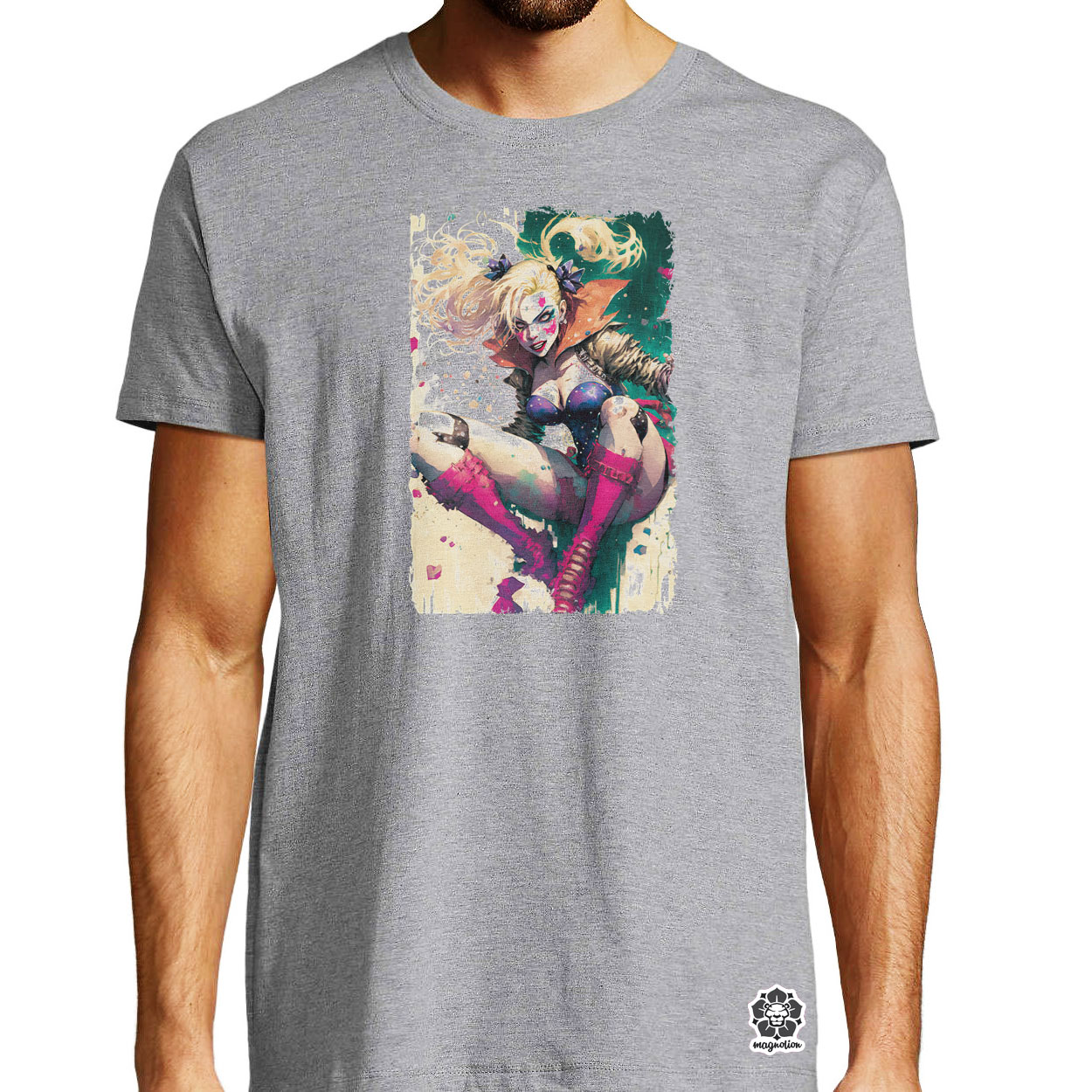 Harley Quinn ugrik digitális művészet egyedi póló 