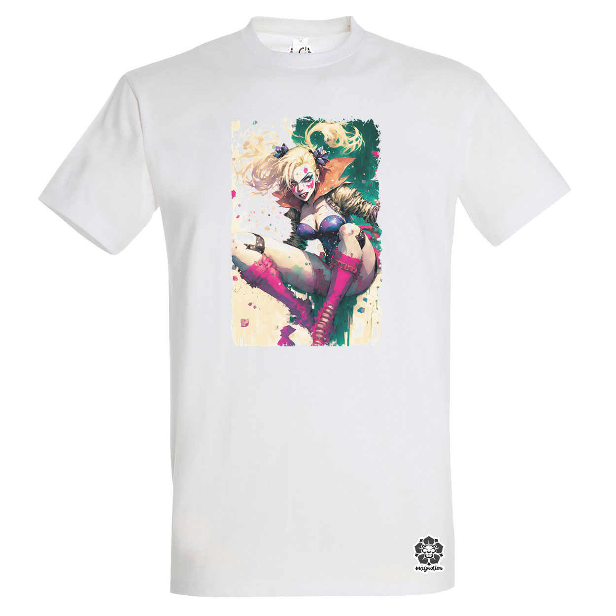 Harley Quinn ugrik digitális művészet egyedi póló 
