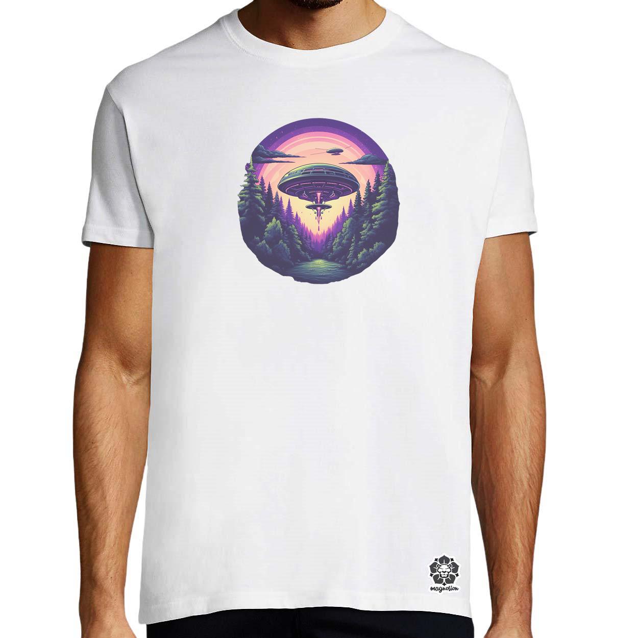 Vintage UFO v3 egyedi póló 