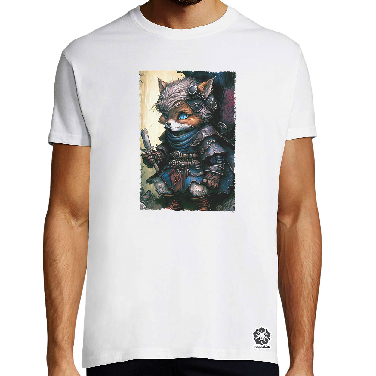 Mesevilág gyerek és cica avatar v1 egyedi póló 