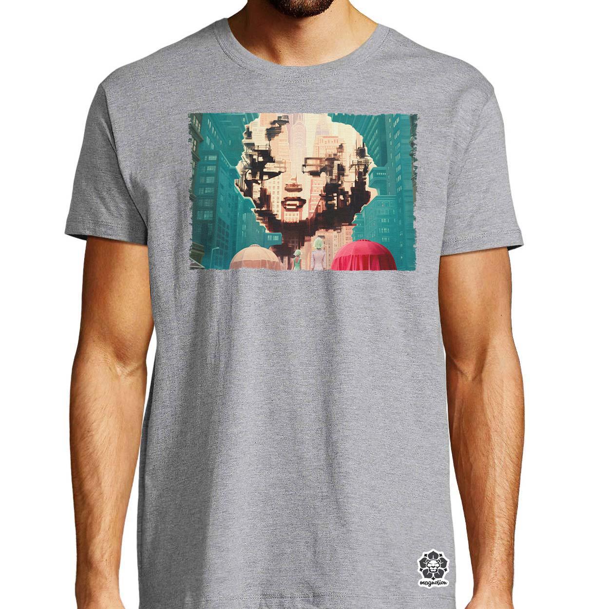 Pareidolia Marilyn Monroe város fantázia v7 egyedi póló 