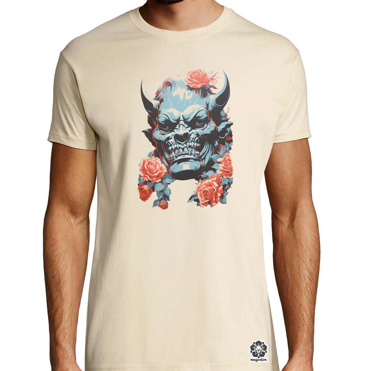 Pop art Hannya maszk v2 egyedi póló 