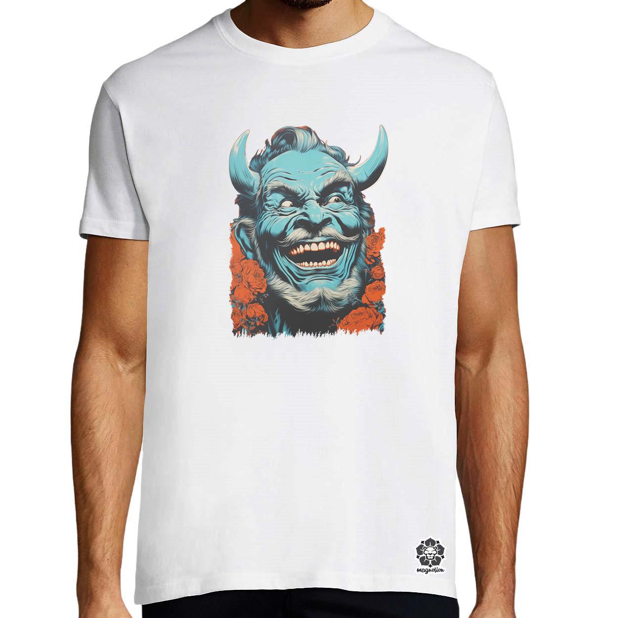 Pop art Hannya maszk v3 egyedi póló 