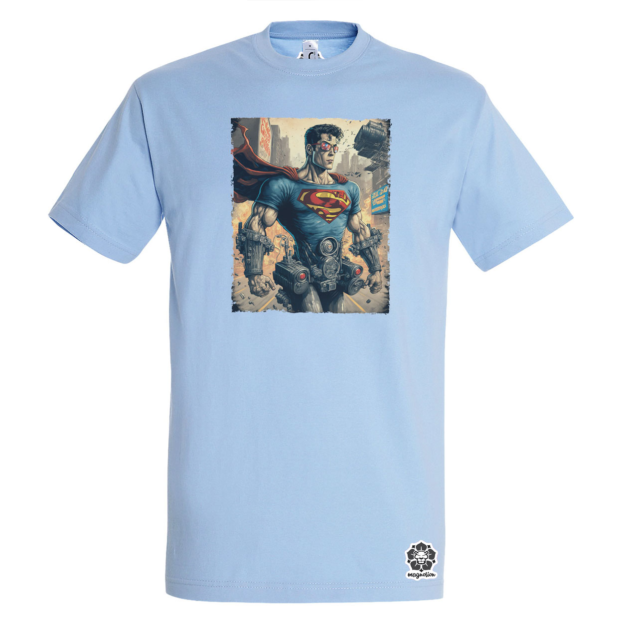 Superman fiatalon retropunk fanart v1 egyedi póló 