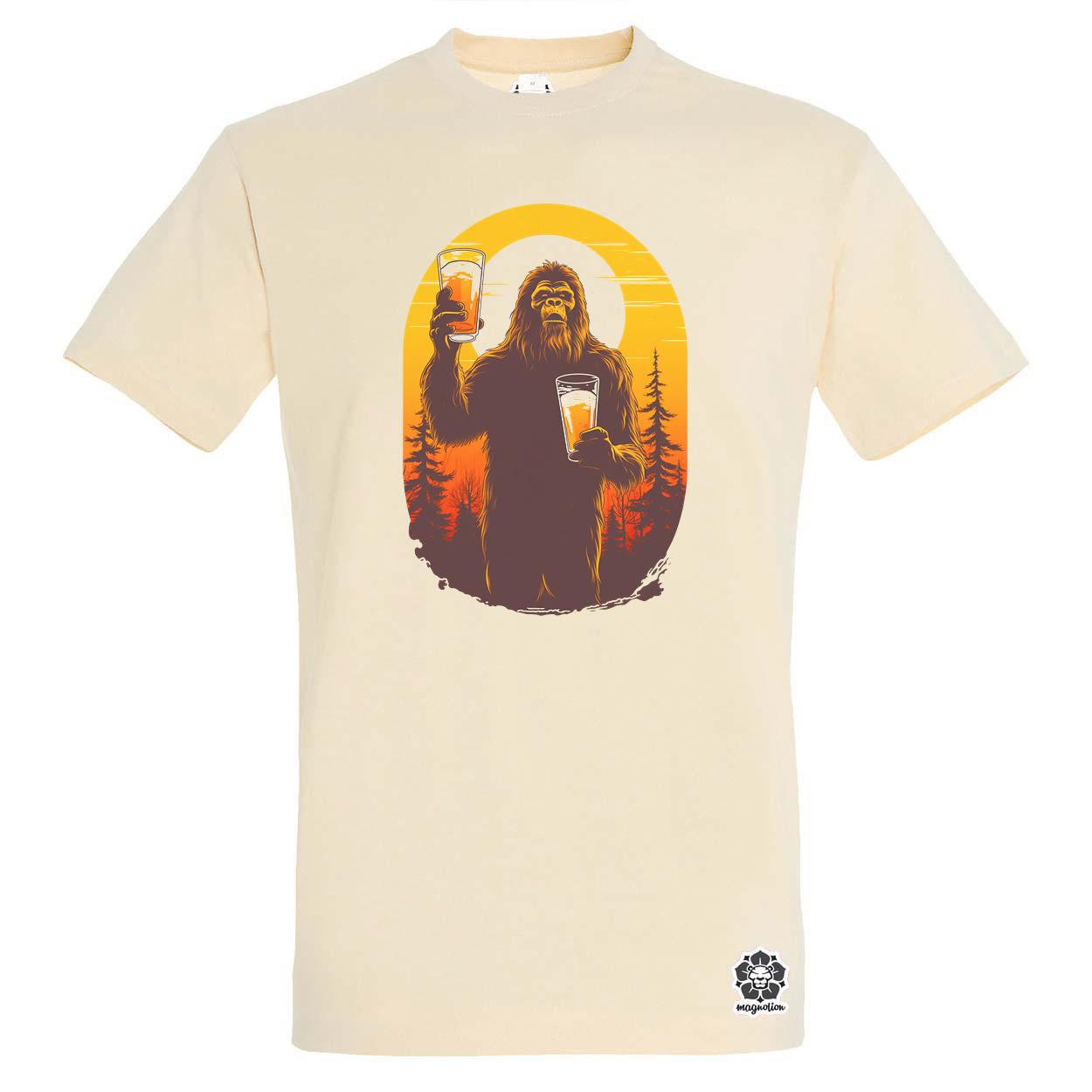 Bigfoot sörrel v2 egyedi póló 