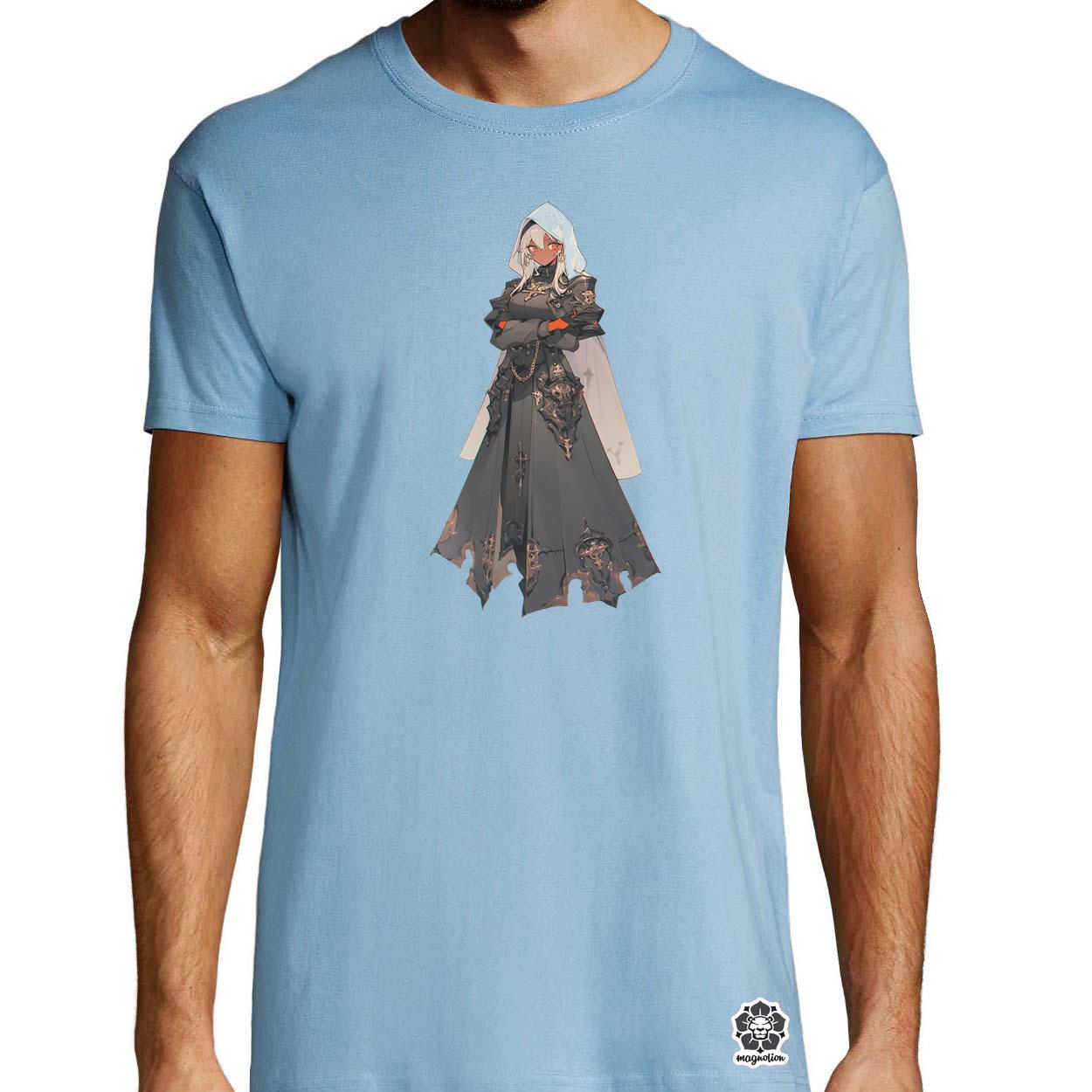 Dieselpunk anime apáca v5 egyedi póló 