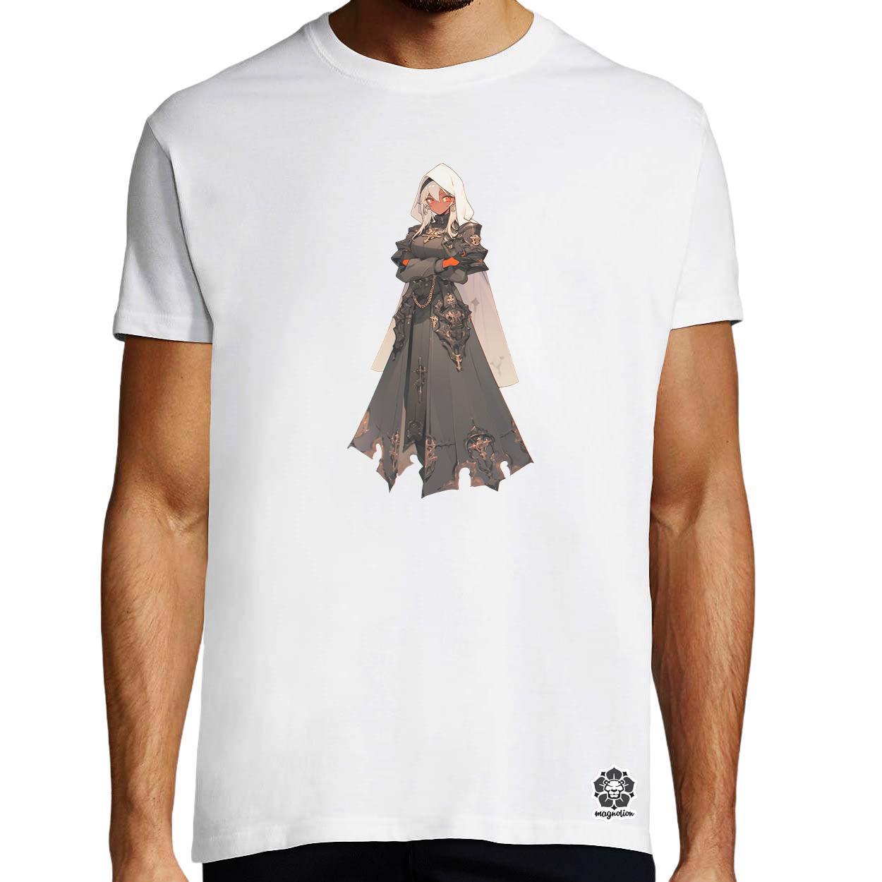 Dieselpunk anime apáca v5 egyedi póló 