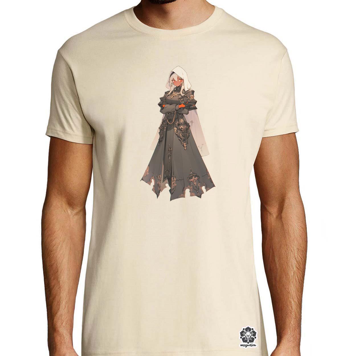 Dieselpunk anime apáca v5 egyedi póló 